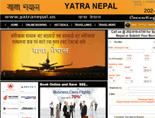 Tablet Screenshot of nepalyatra.com